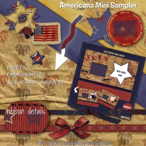 Free Digital Scrapbooking Kit - Americana